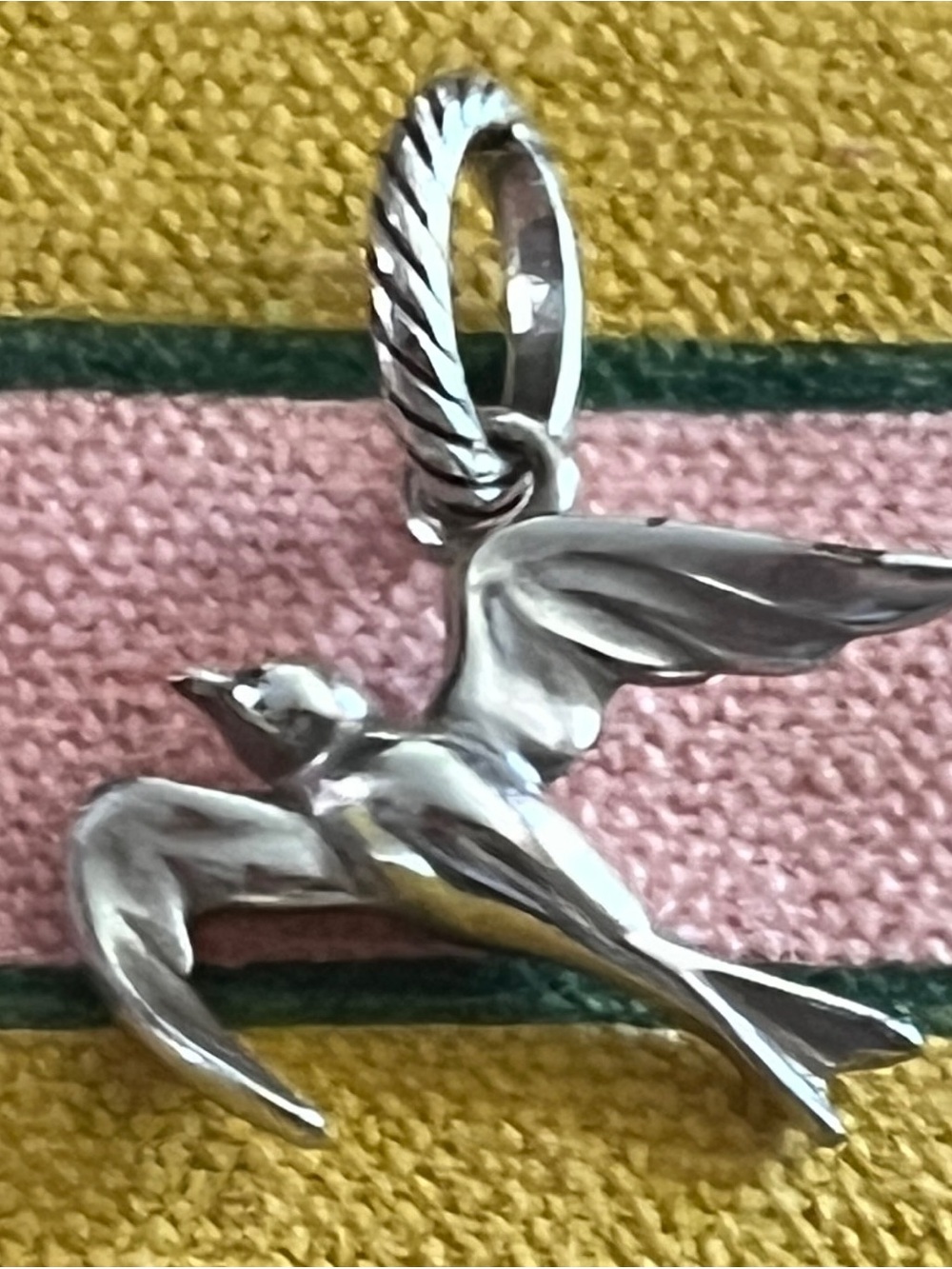 Brighton Soaring Seagull Silver Dangle Charm Bird